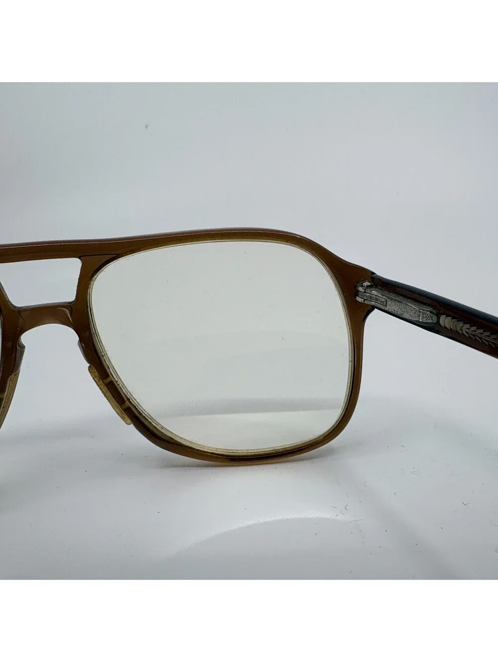 Stetson 39N Brown Hue Eyeglasses Frame Only 58-16 145mm China Vintage